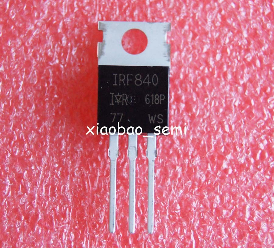 10pcs New IRF840 Power MOSFET N-Channel IR TO-220