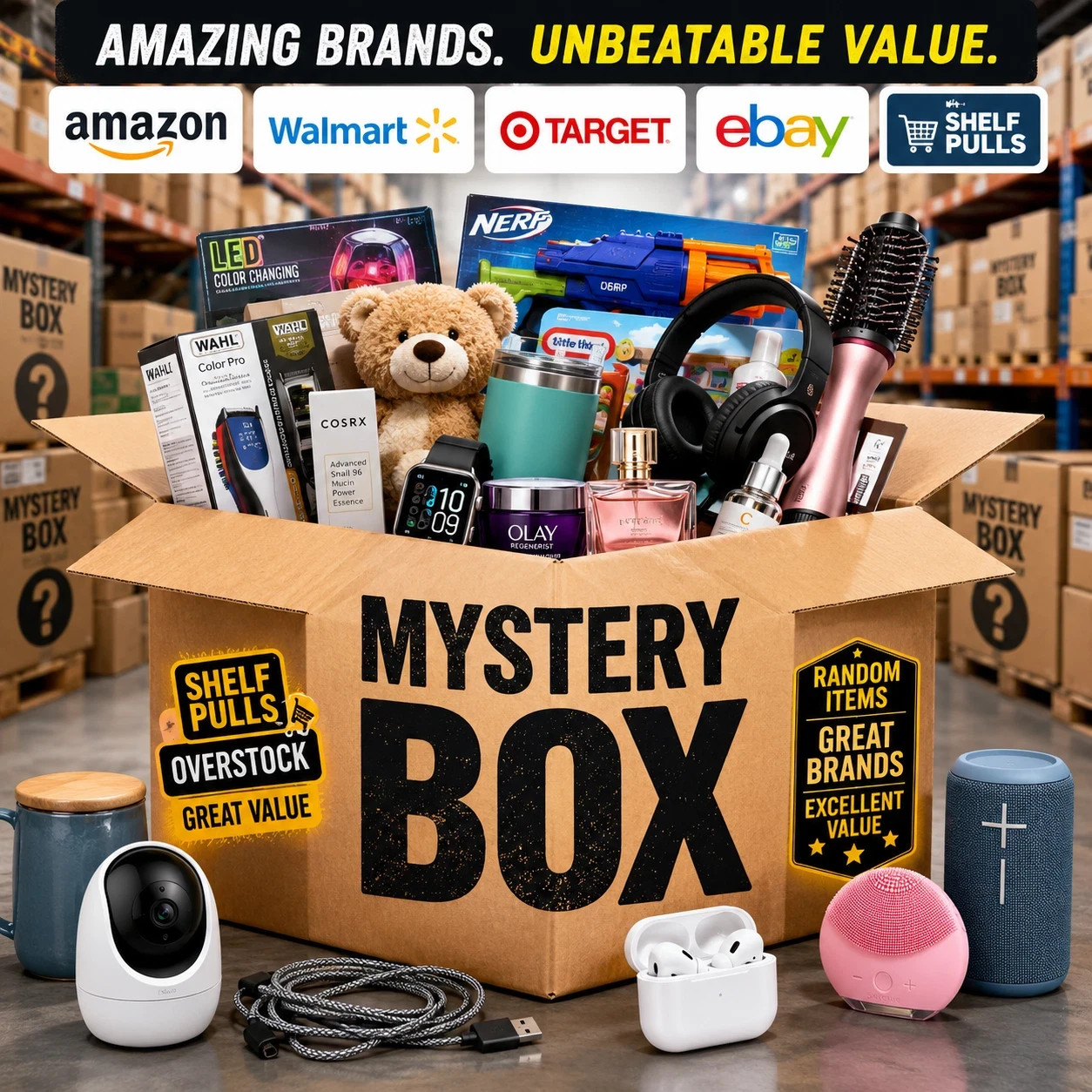 PREMIUM Retail Mystery Large Box All New Liquidation SEALED From 16x12x24 Box