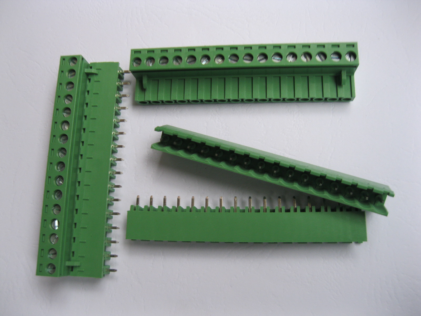 20 pcs 16pin/way 5.08mm Screw Terminal Block Connector Green Plugable Type New