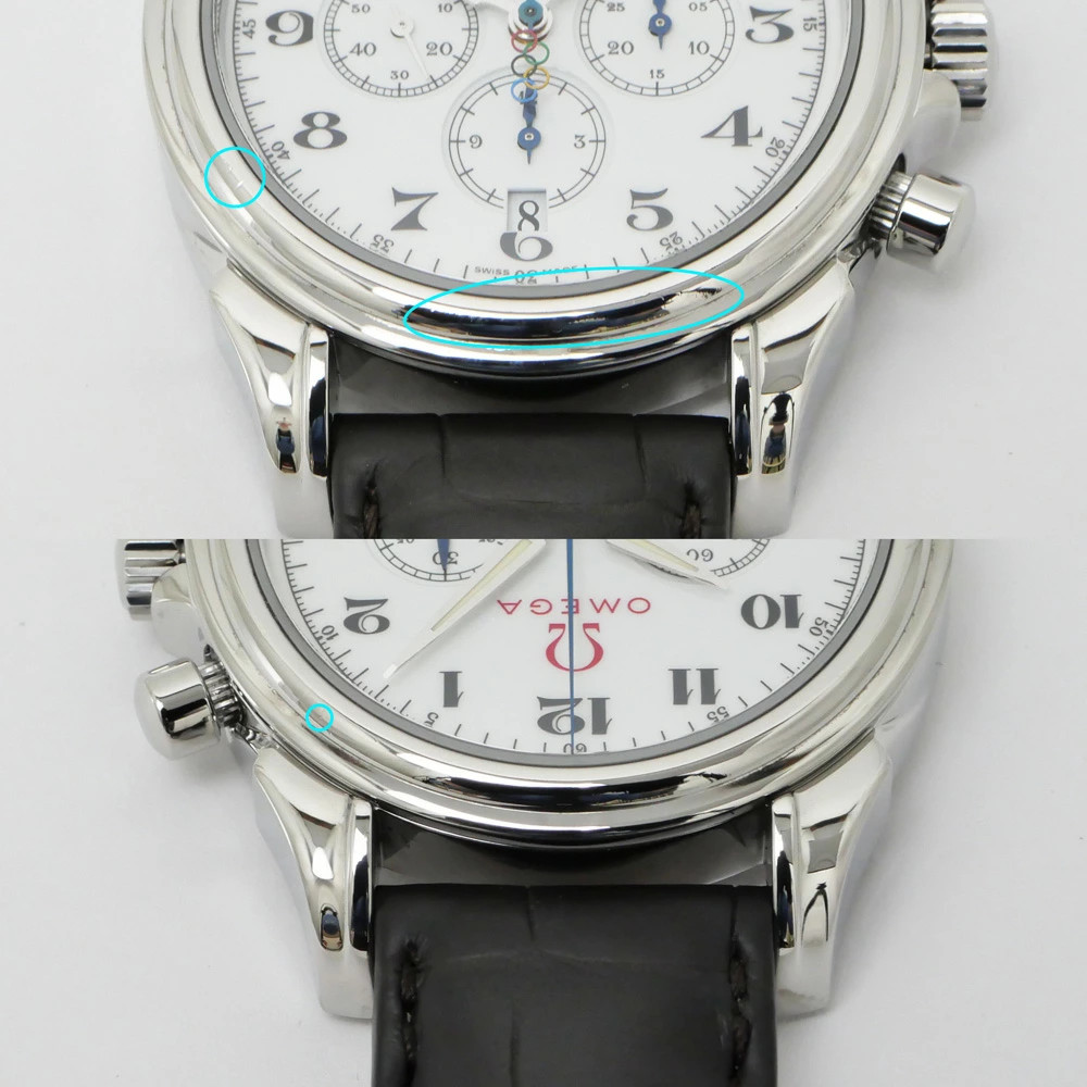 OMEGA Watch De Ville Co-Axial Chronograph 4846.20.32 Turin Olympics 2006 w/Box