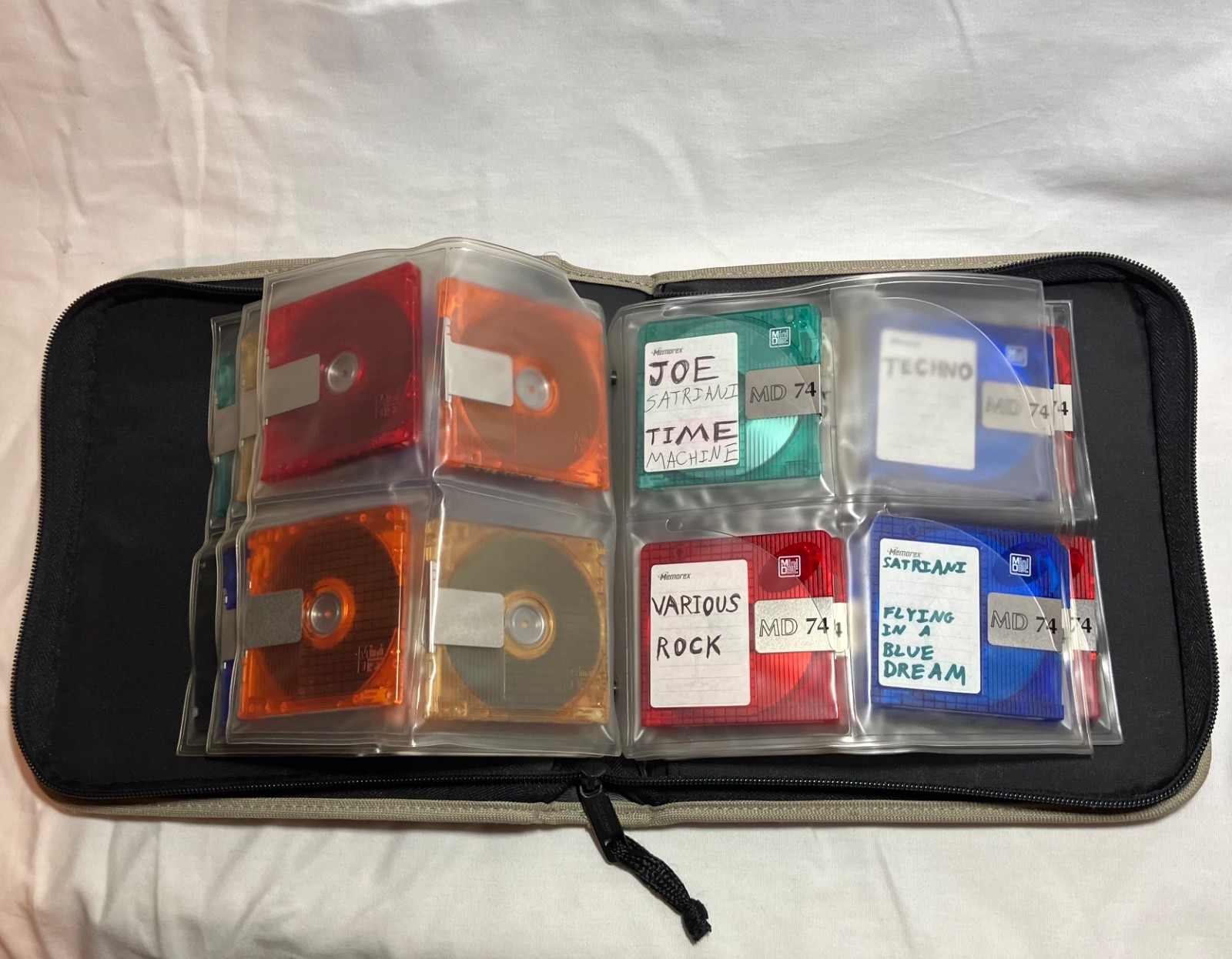 Lot of 23 Memorex/sony Mini Discs – pre-recorded, rap rock, soundtrack, Prince