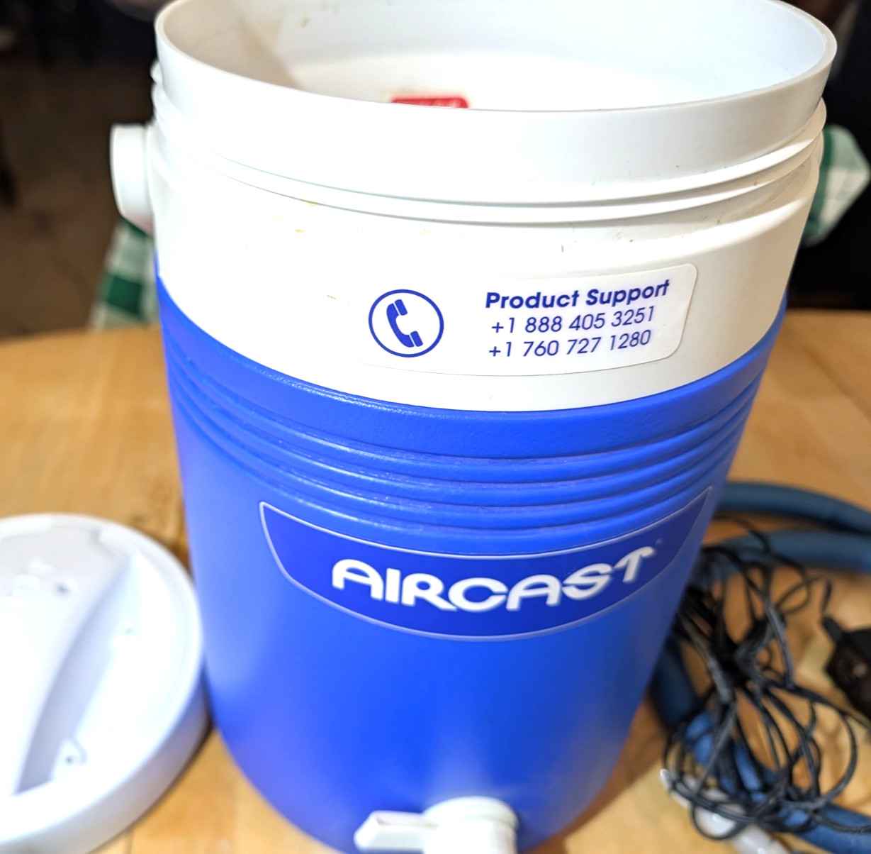 Aircast Cryo/Cuff Ice Therapy Gravity Cooler,Hose,Knee Cuff,Complete