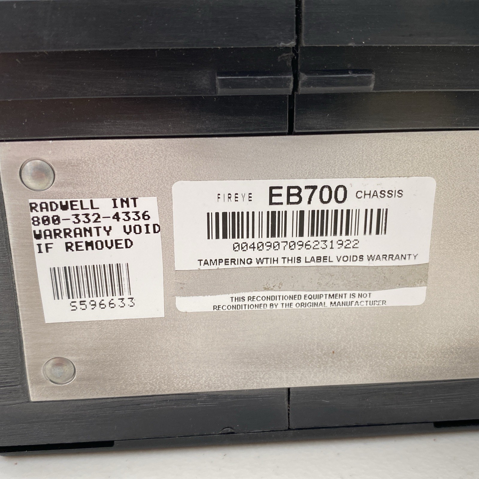 Fireye EB-700 Primary Flame Monitor Replacement Programmer Chassis – Parts Only