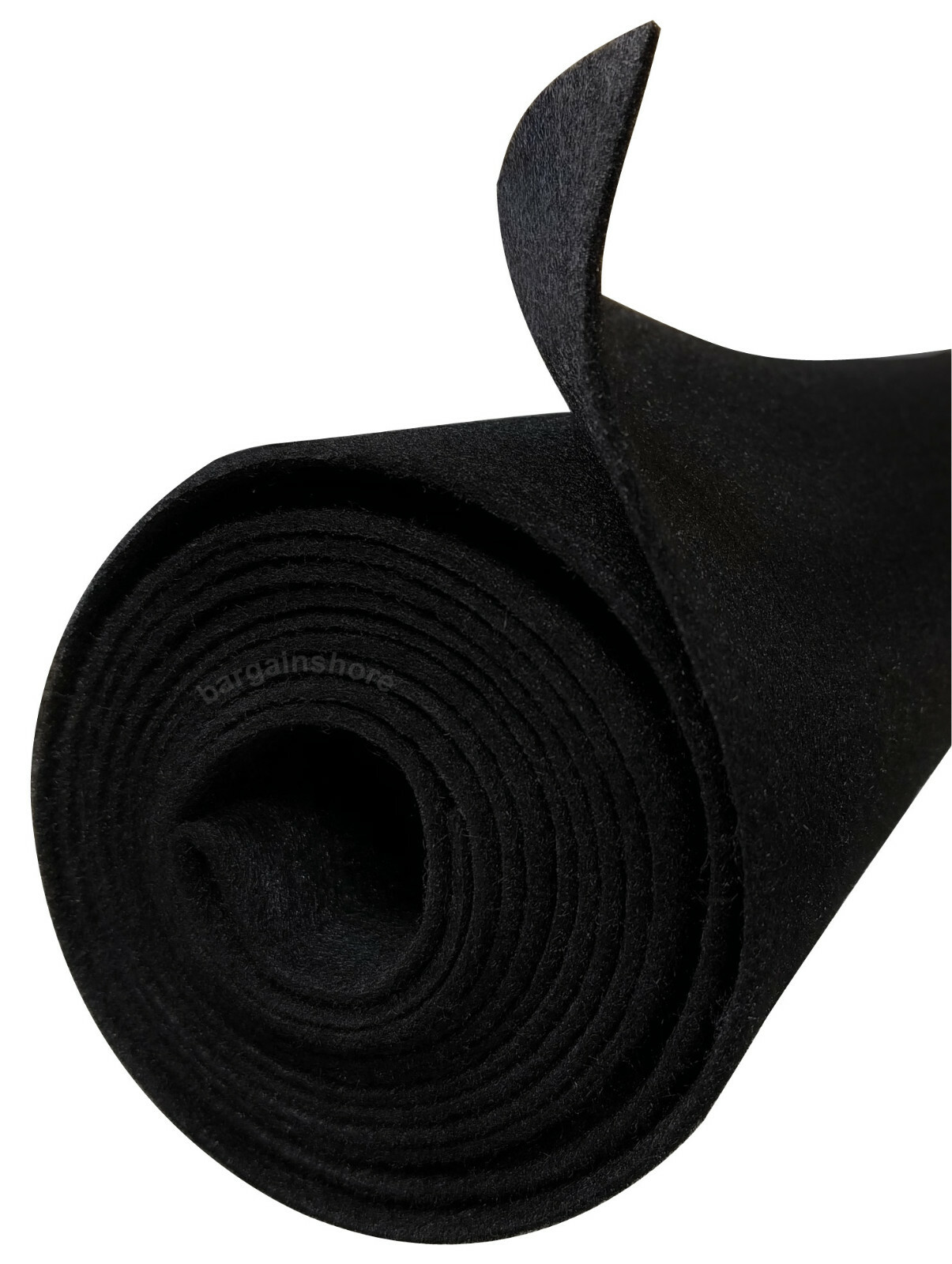 Polymat 40 FT x 45″ Wide (4X 10FT Rolls) Black Felt Compatible w/ Art Crafts