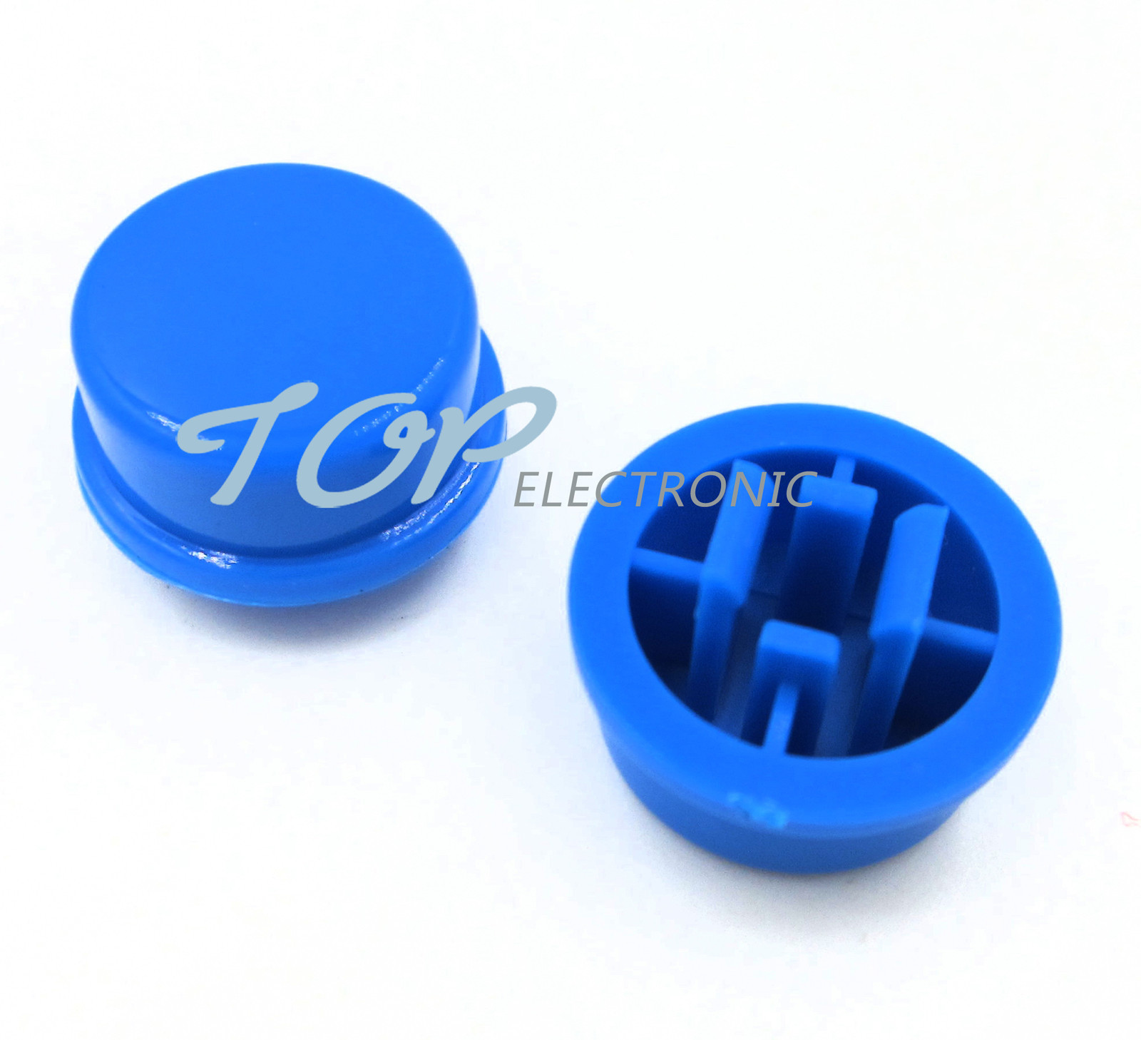 100pcs Blue Round Tactile Button Caps For 12×12×7.3mm Tact Switches