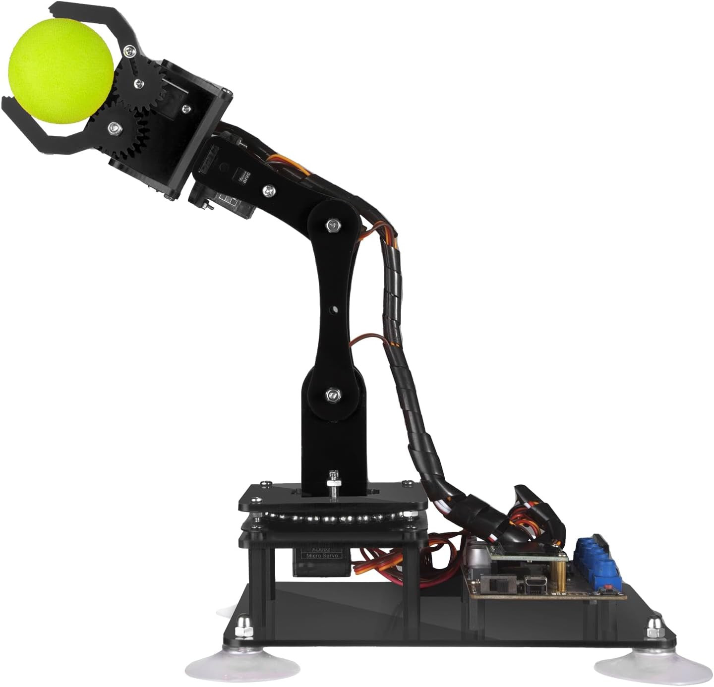5DOF Robotic Arm Kit Compatible with Arduino IDE, Programmable DIY Coding STEM E
