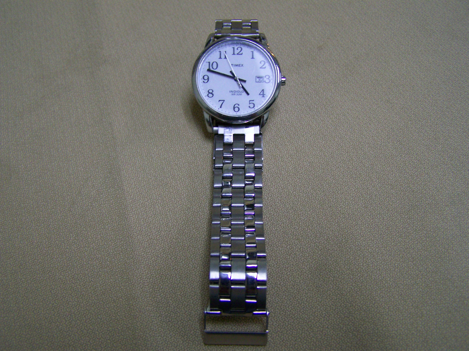 Timex Classic Expander Stainless Steel Strap Indiglo Watch