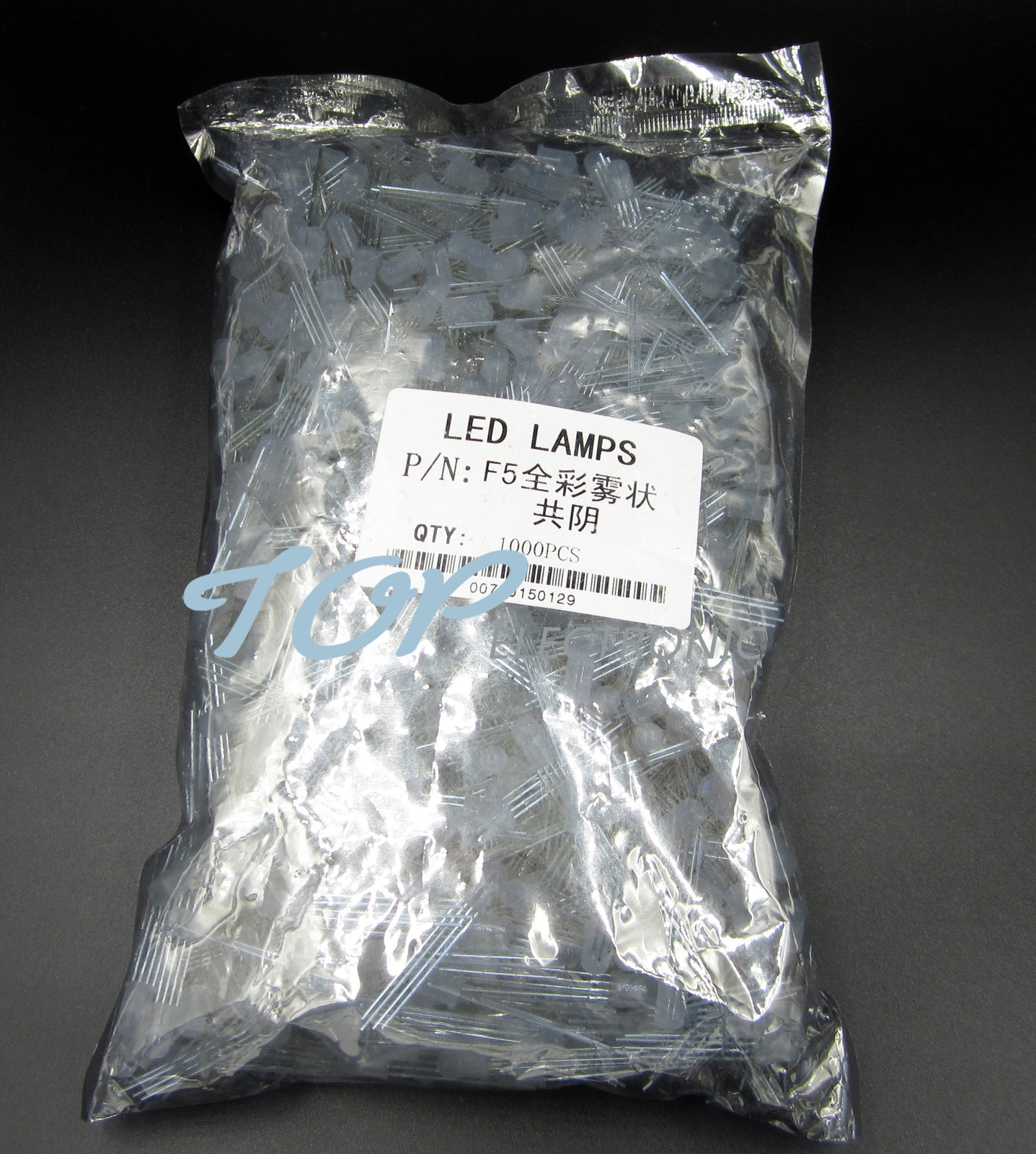 50Pcs 5mm 4pin RGB Tri-Color DIFFUSED Common Cathode LED light Red Green Blue