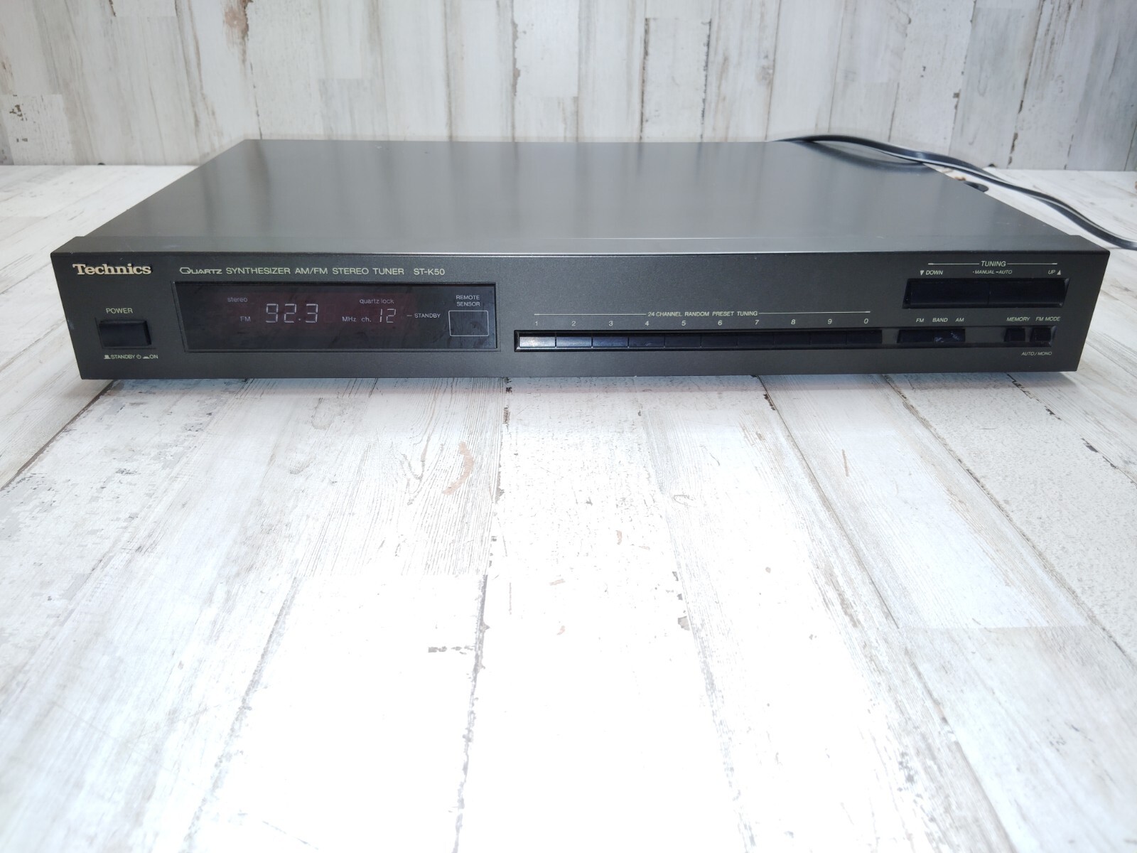 Technics ST-K50 AM/FM digital Stereo Tuner component Quartz Synthesizer 24 Prest