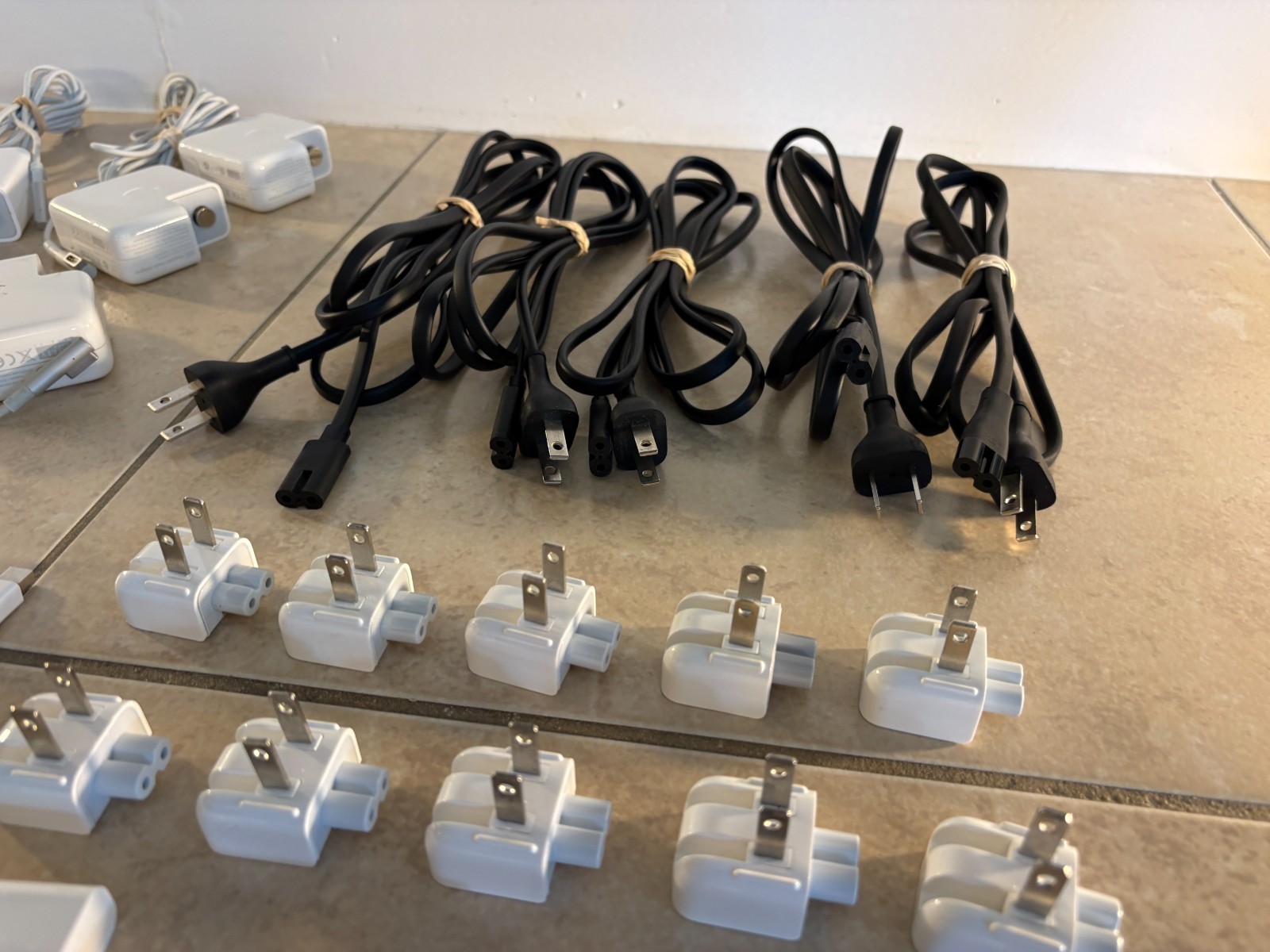 Lot of (49) Genuine Apple Adapters Cables & Accessories Mixed Bundle Converters