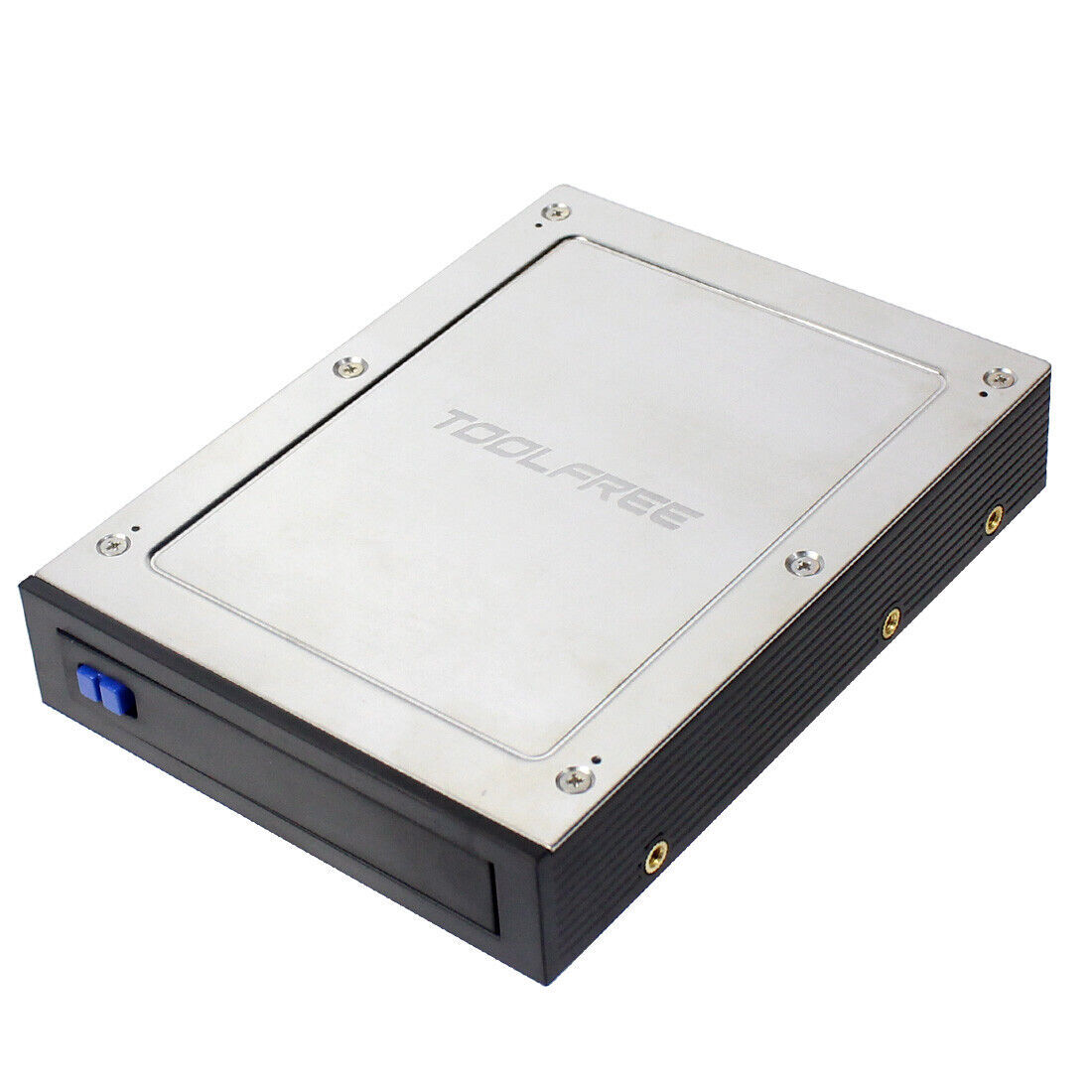 2.5″ Internal Floppy Bay SATA III Tray-Less Mobile Rack for HDD SSD Hard Drive