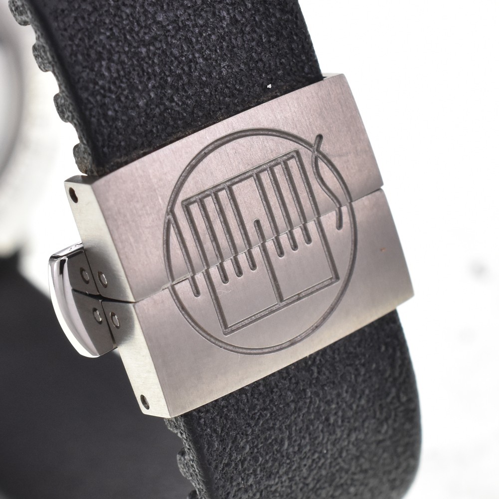 Alain Silberstein Marine G GMT Automatic 34mm Grey Dial Stainless Steel Rubber