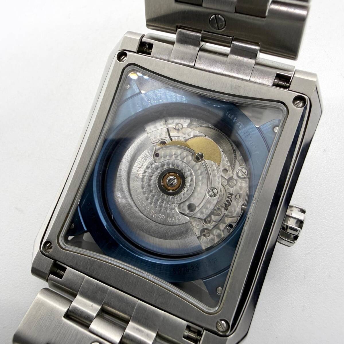 MINASE Watch Five Window VM03-M03SB Blue Silver Automatic Men’s Working Auth