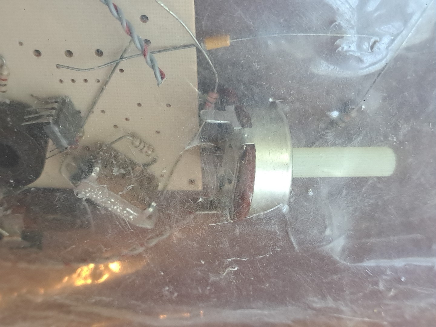 Vintage Circuit Board with Miscellaneous Parts switches lights see pictures