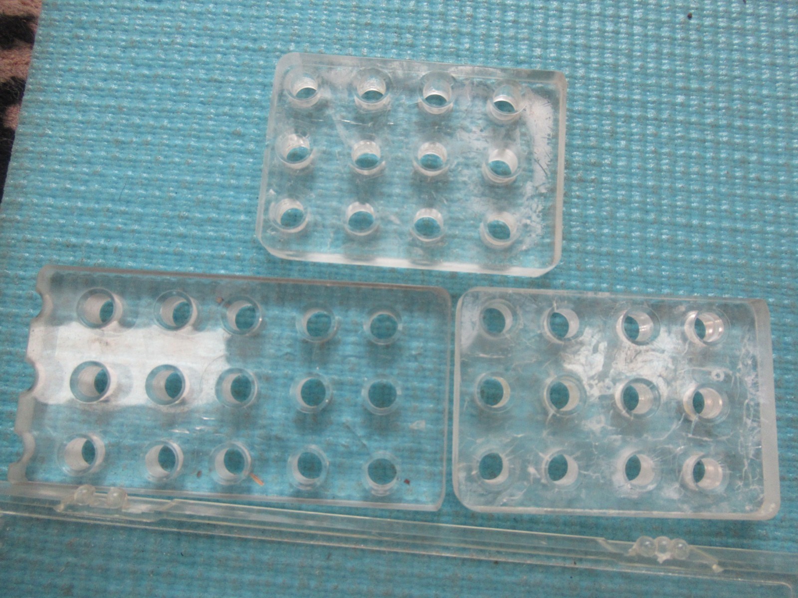 4 UHMW Tapping Blocks Rectangular Ultra High Molecular Weight Polyethylene Solid