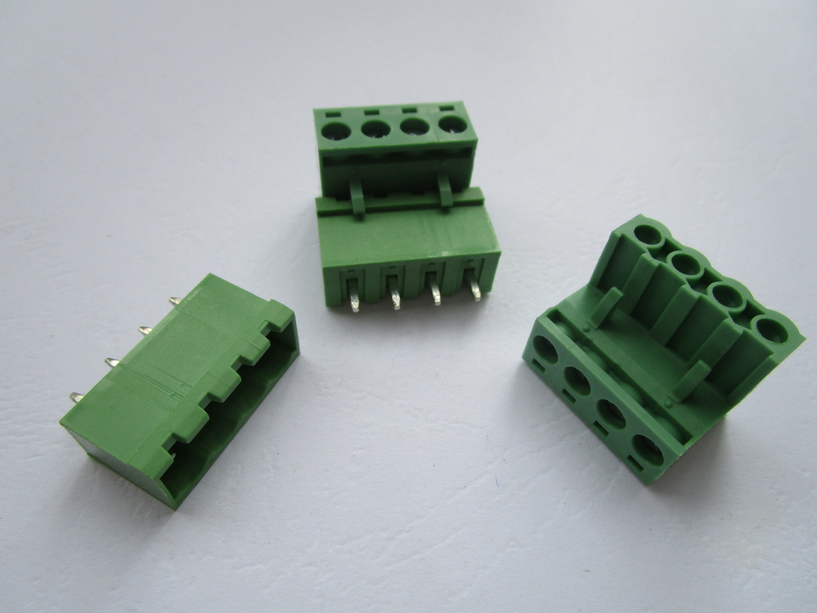 200 pcs Close Straight 4pin 5.08mm Screw Terminal Block Connector Pluggbale Type