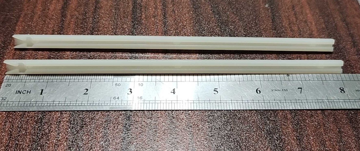 8 Pcs) SAE 1800F PCB Card Guides w/ Locking Latched, Nylon, Length 8″