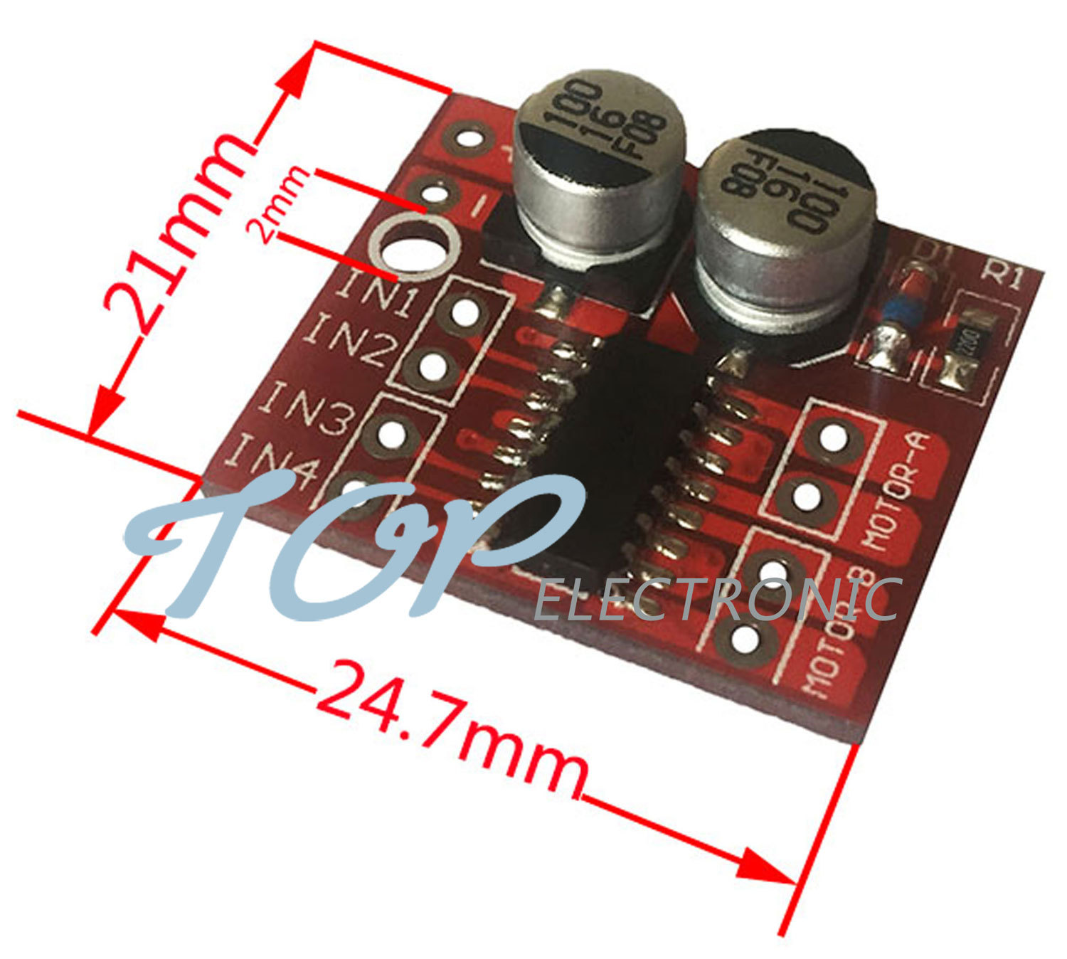 1.5A Mini Dual Channel DC Motor Driver Module Beyond L298N PWM Speed Control