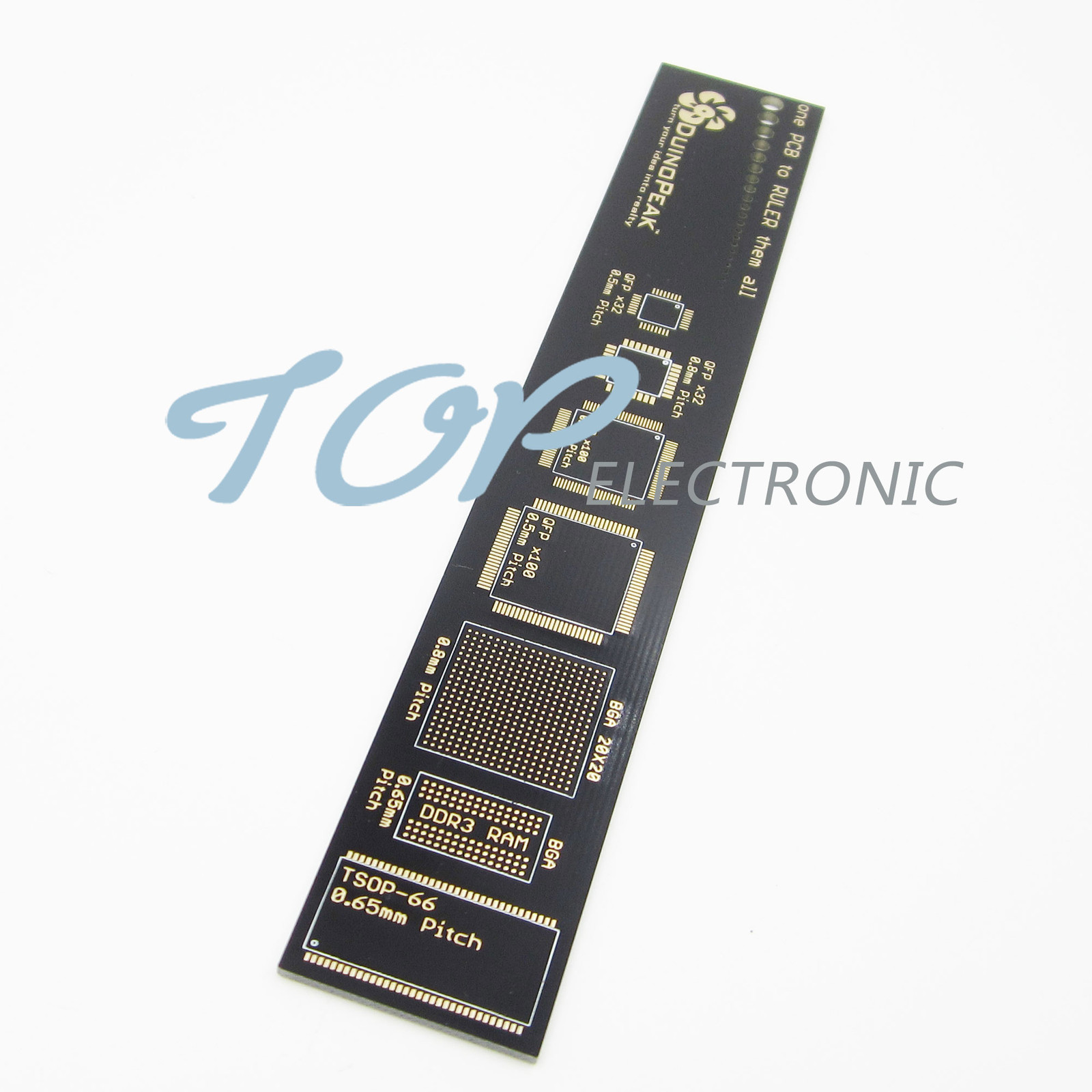 NEW Duinopeak PCB Ruler v2 – 6″ for Electronic Geeks/Engineers/Makers/Arduino