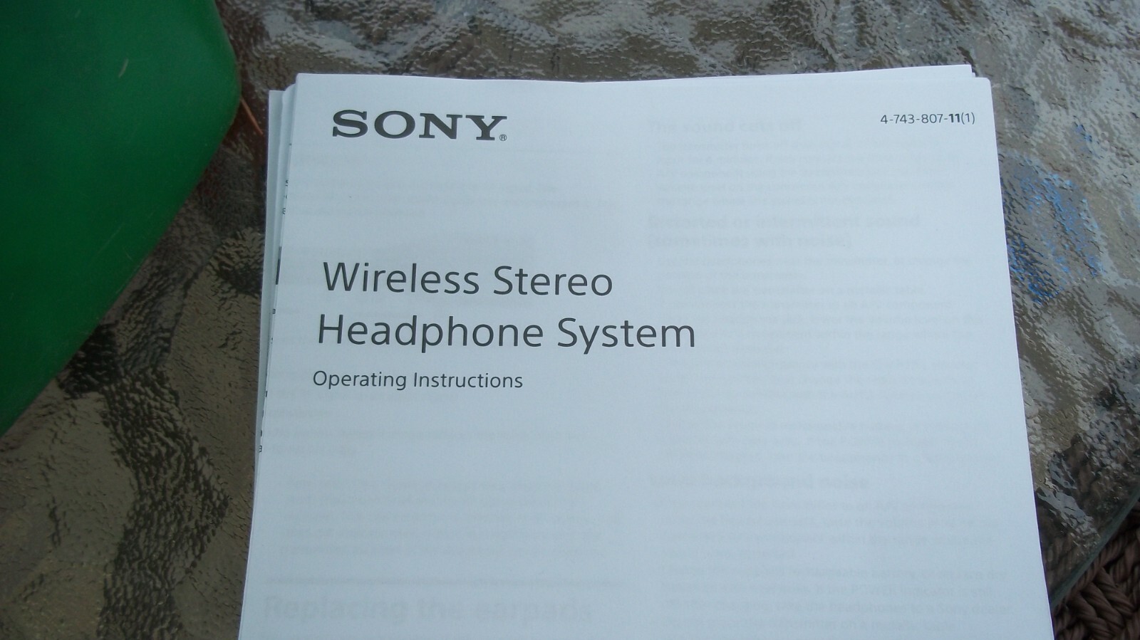 SONY Wireless Stereo Headphone System WH-RF400 TV Home Theater