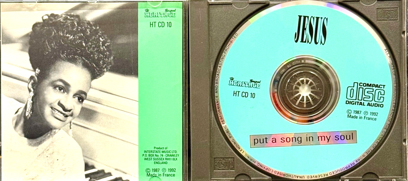 JESUS Put a Song in My Soul. Rare collectible Gospel audio CD