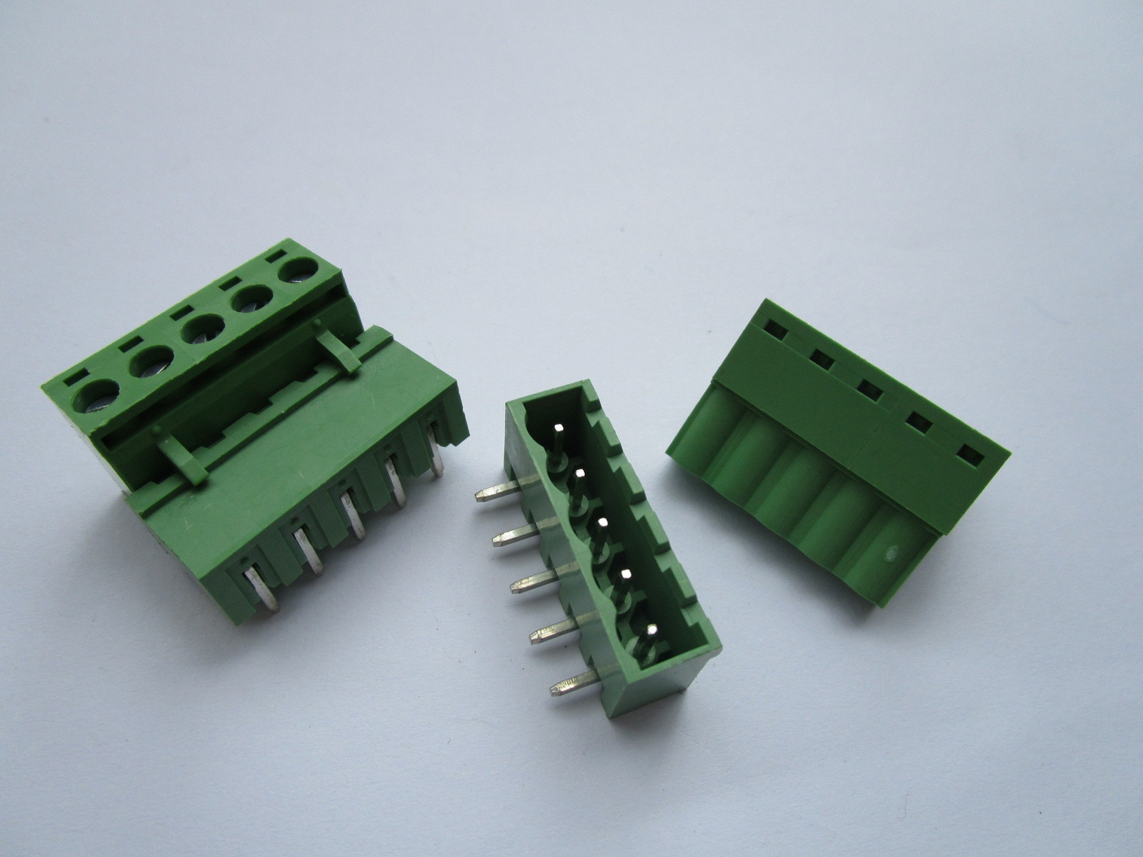 20 pcs 5.08mm Close Angle 5pin Screw Terminal Block Connector Pluggable Type New