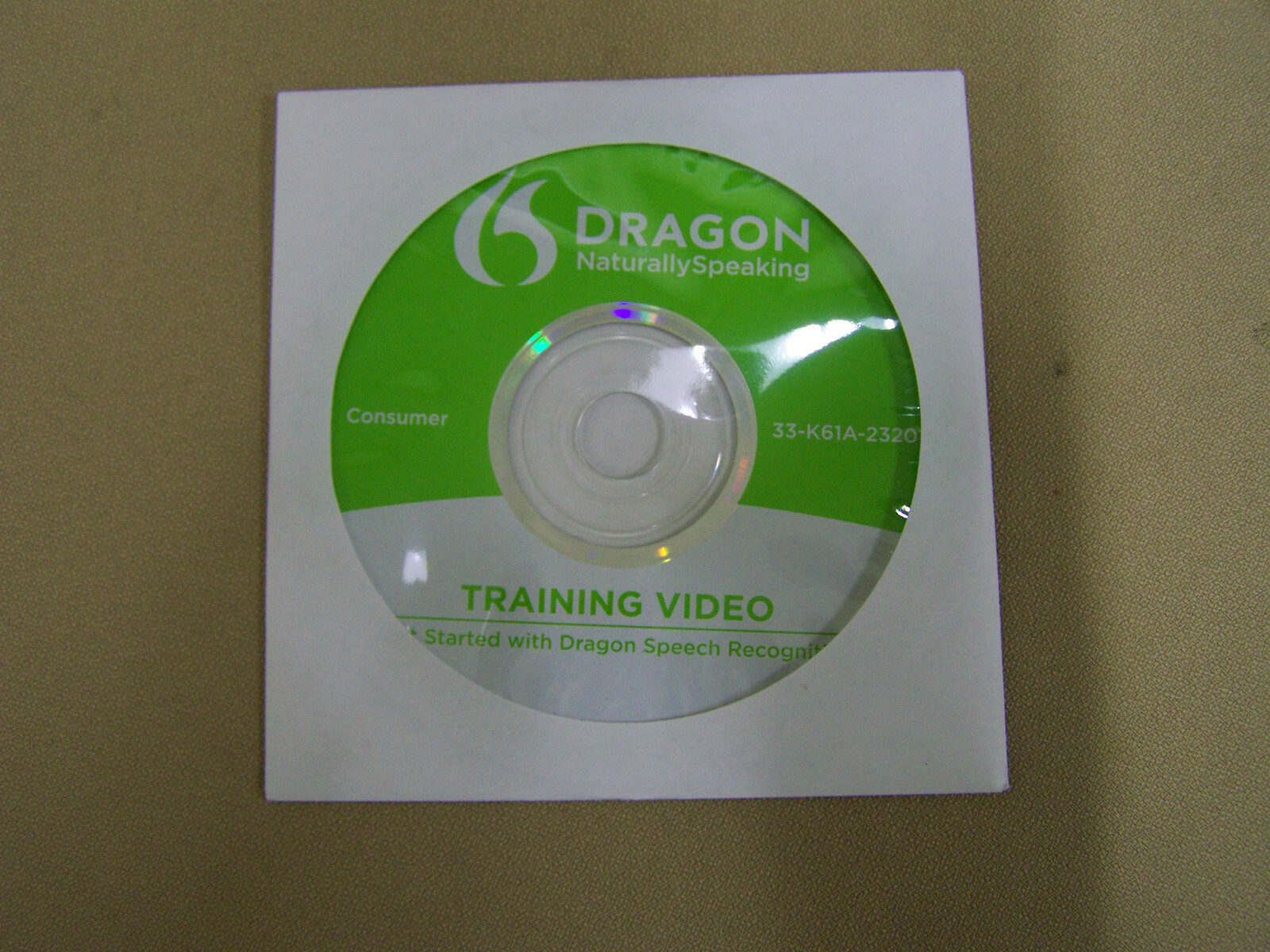 Nuance Dragon Naturally Speaking Version 12 Basics DISC ONLY, NO HEADPHONE/MIC