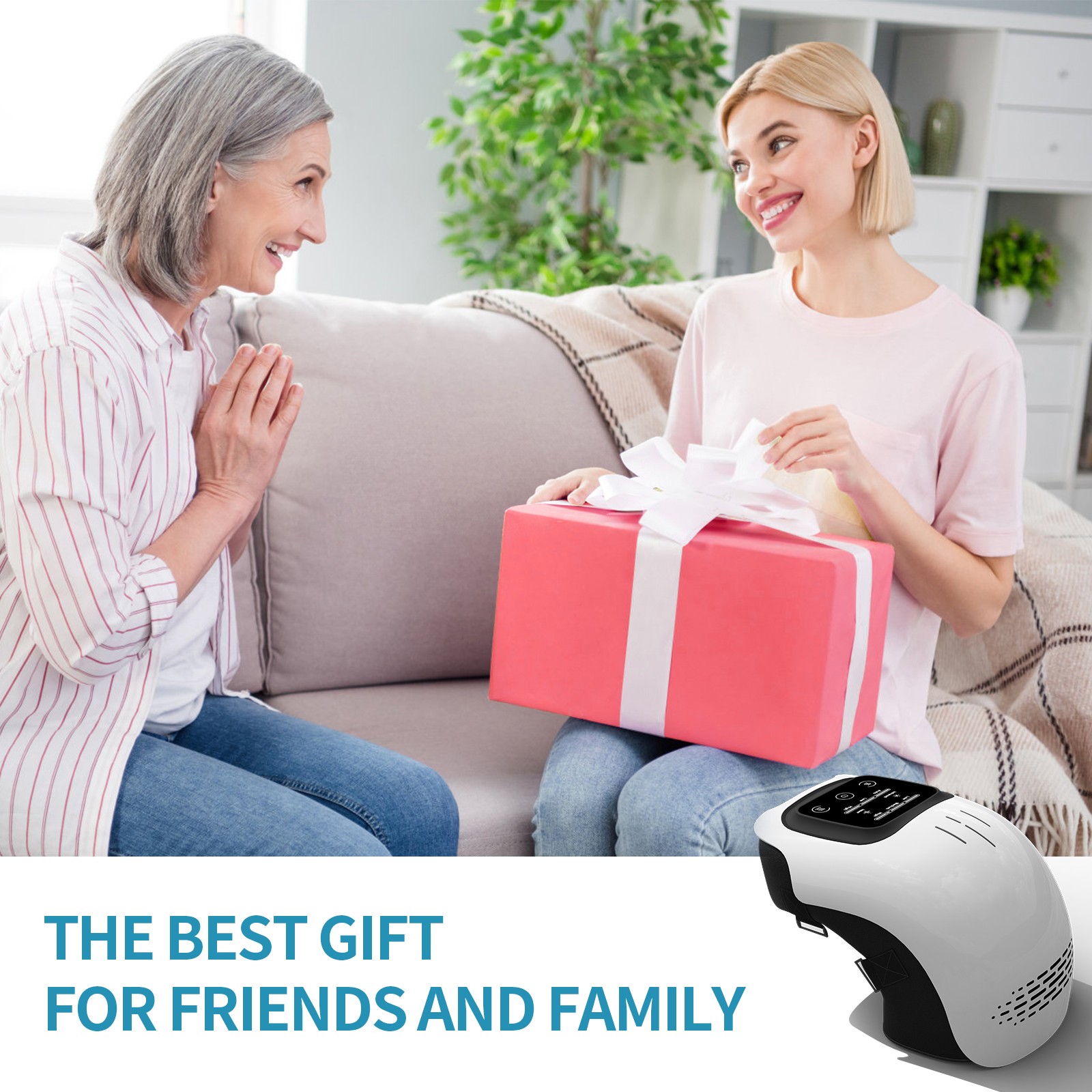 Intelligent Home Use Electric Intelligent Kneading Heating Knee Massager Recharg