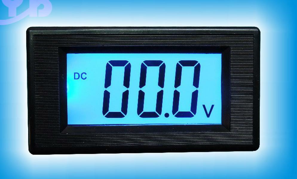 1Pcs Blue DC0-20V LCD Digital Volt Panel Meter Voltmeter