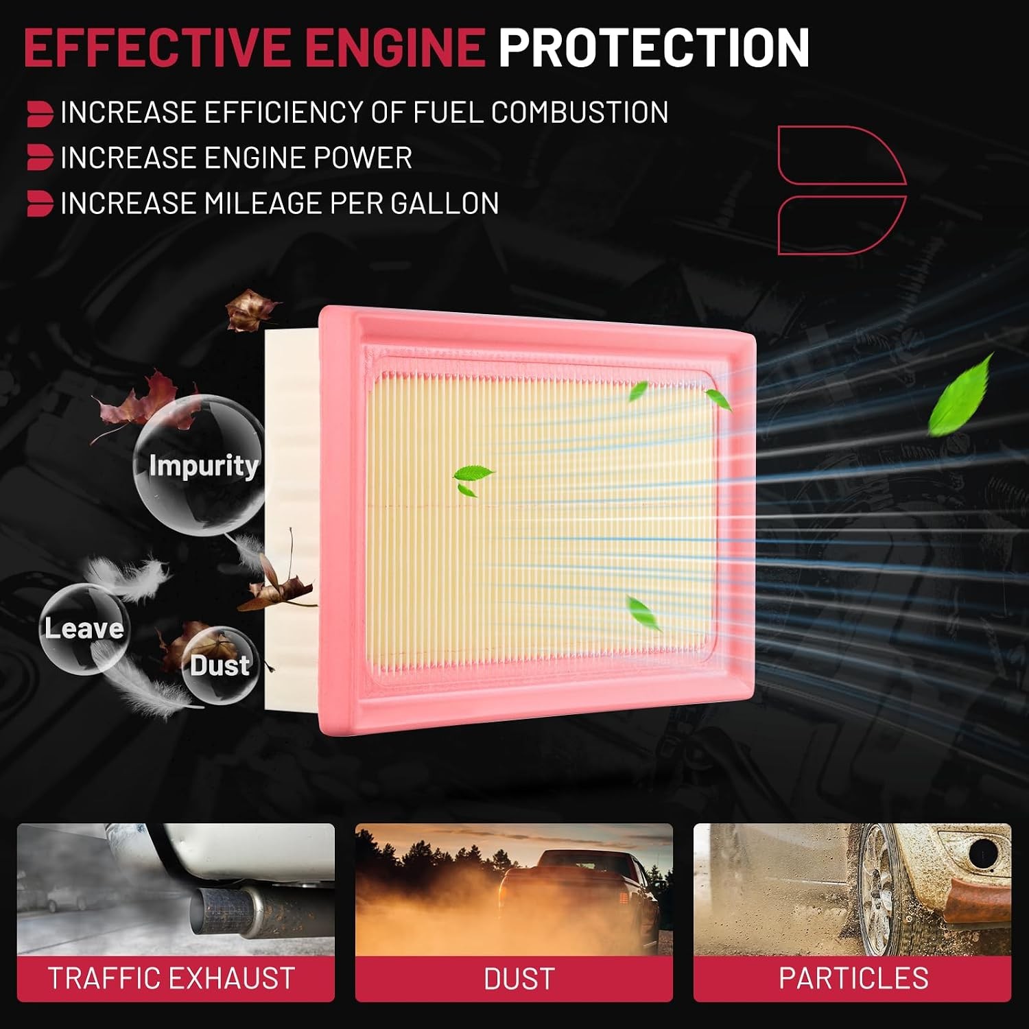BDFHYK CA11426 Engine Air Filter Compatible with Toyota Corolla 2020-2022 1.8L (