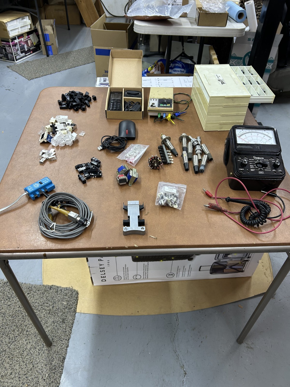 Misc. Electronic parts and test equipment