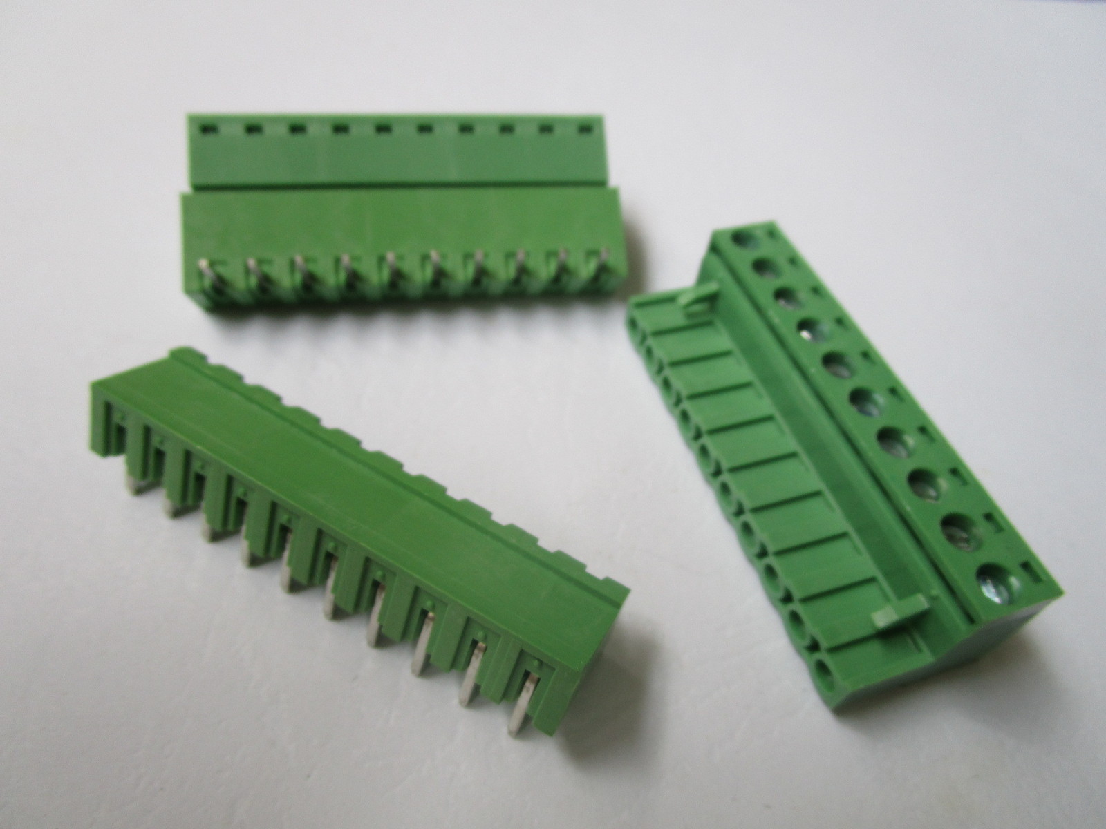 5 pcs Close Angle 10 pin 5.08mm Screw Terminal Block Connector Plugbale Type