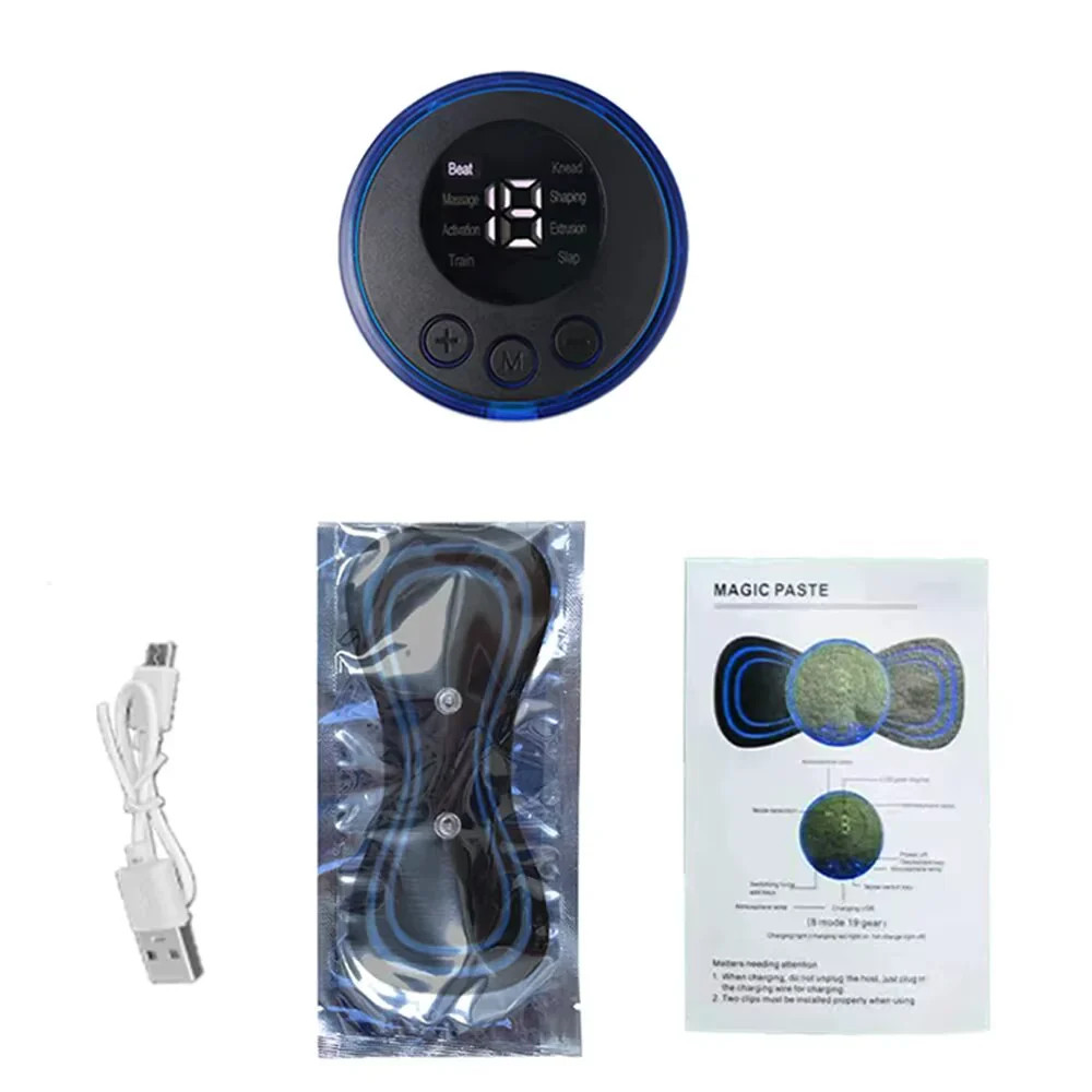 2/3/4 Pcs Smart Electric Neck Massager Set Cervical Patch 8 Modes 19 Levels