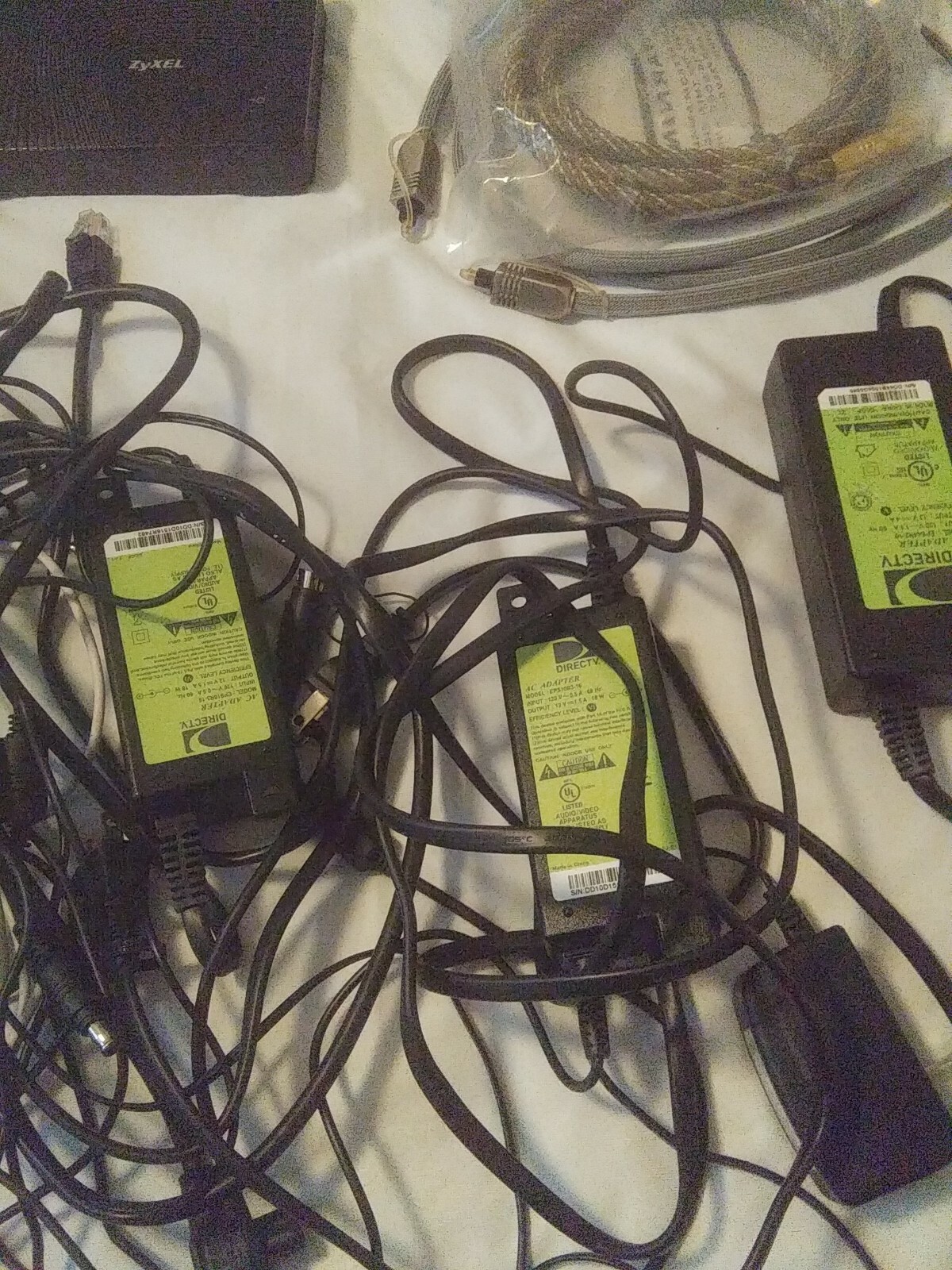 Mixed Lot of Electronics Direct TV, ZyXel, ADT