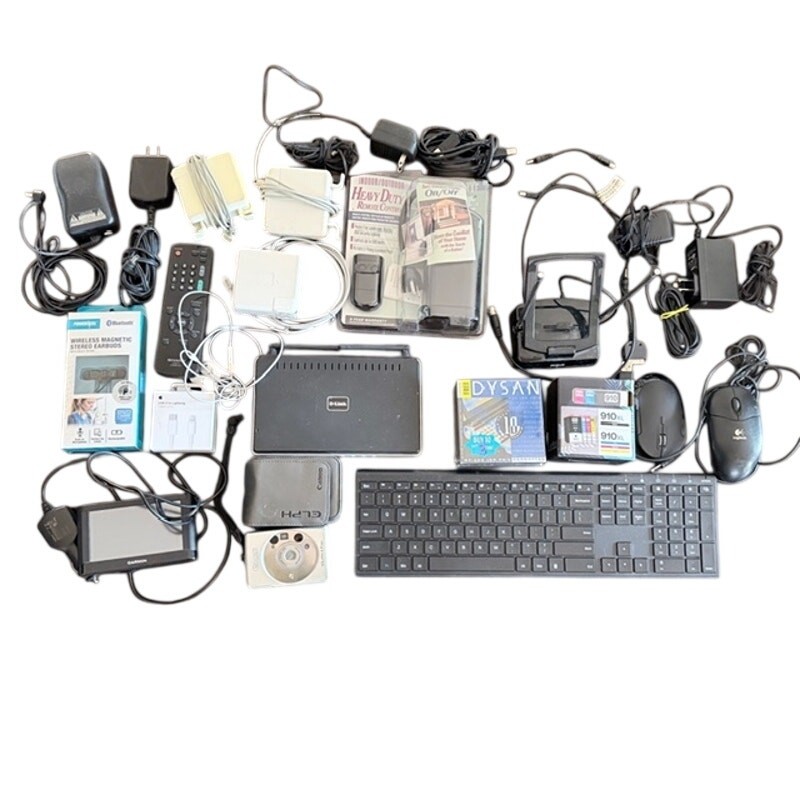 Bulk Electronics Lot NEW Ink Router GPS Camera Chargers Parts