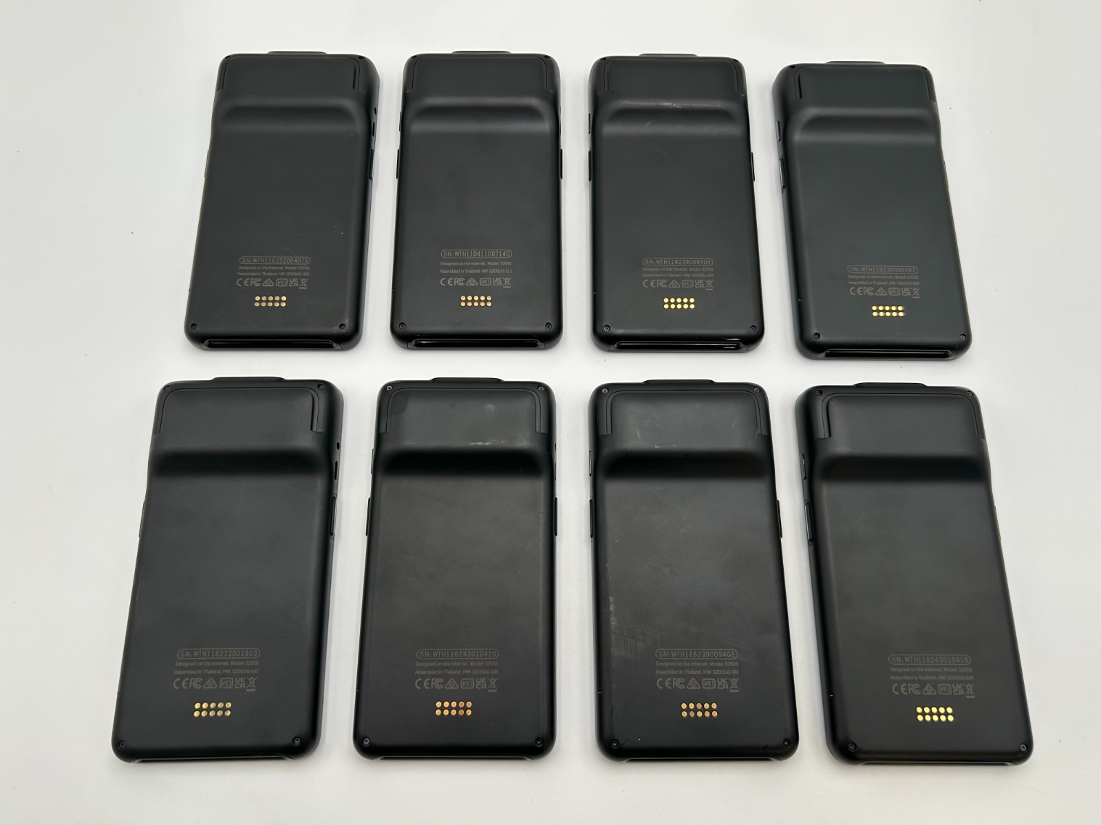Lot of 8 Shopify POS Terminal S2001 Handheld Portable Card Reader & Scanner