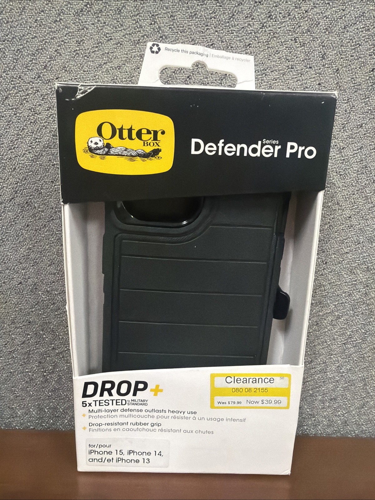 OtterBox Apple iPhone 15/iPhone 14/ 13 Defender Series Case-Black New In Box