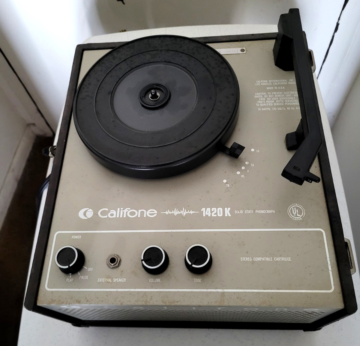 Califone1420K(Works)&SonyPS-LX250H(For parts)Turntables Bundle.SeeNotes&pics.
