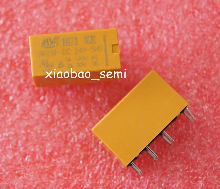 10PCS HK19F-DC 24V-SHG 24VDC Original Power Relay 8Pins