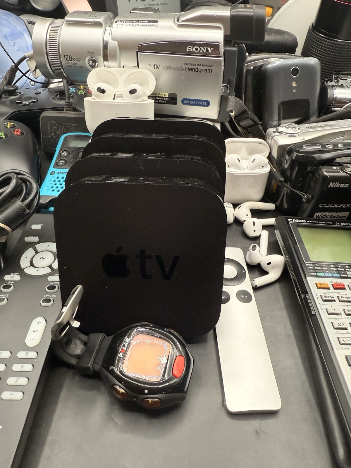 Electronics Job Lot For Parts Tested & Untested Scrap Camera Apple TV Headphones