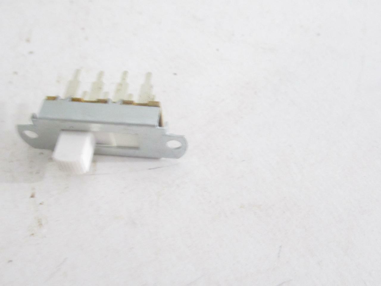 SLIDE SWITCH- W/WHITE BUTTON- DOUBLE THROW – NEW – M7D