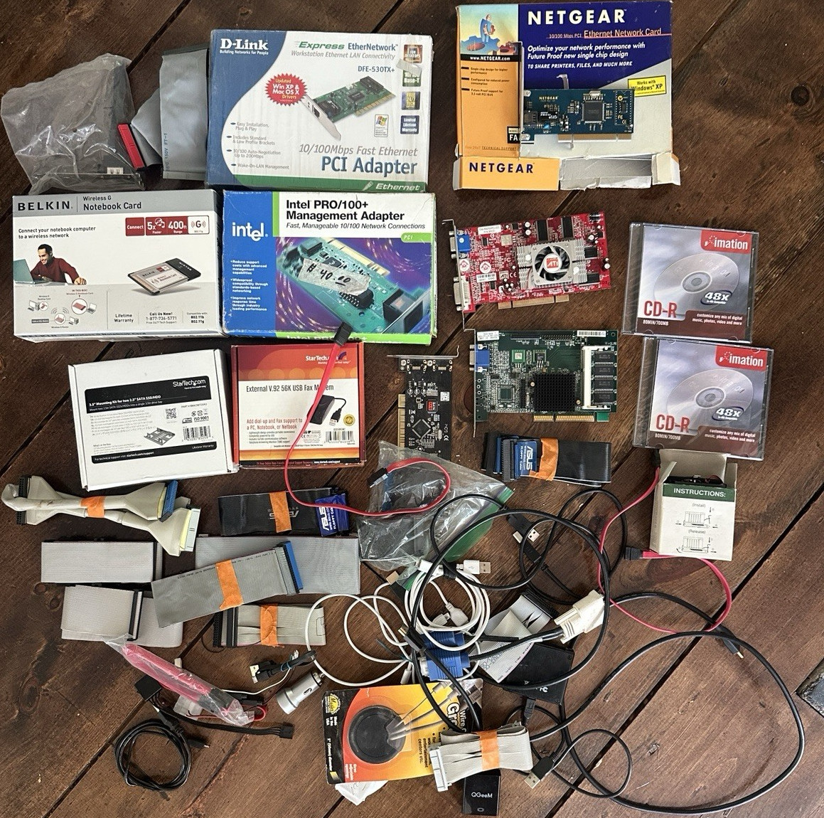 Intel PRO/100+ Mgmt Adapter Mixed Lot Belkin D-Link NETGEAR Ethernet/Wireless