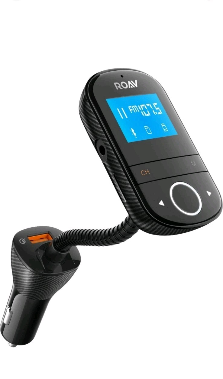 Lot Anker ROAV SmartCharge F3FM Transmitter + isound IGlow Speaker + Phone Cover
