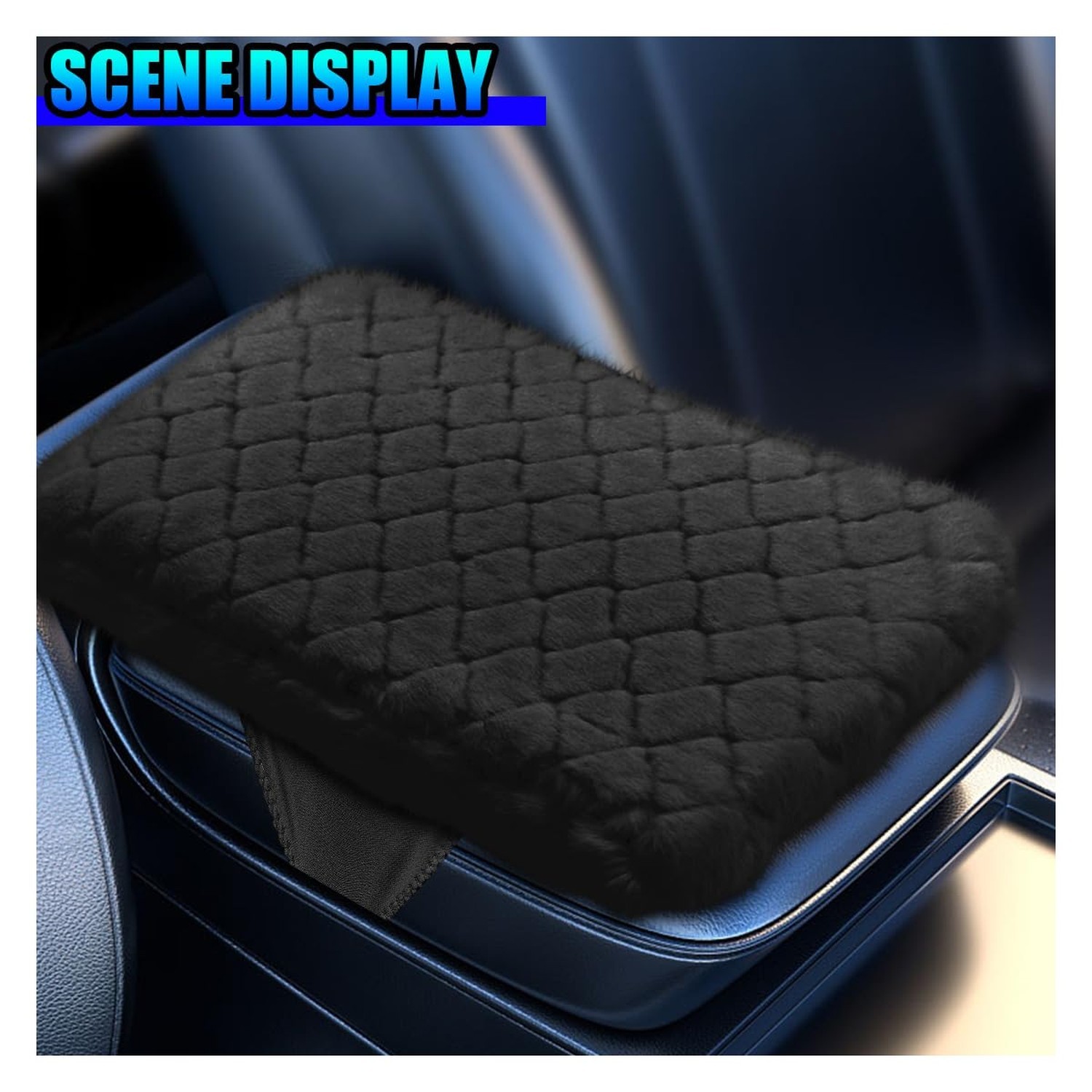 Car Center Console Cover, Comfortable Warm Armrest Box Cushion Pad, Breathabl…