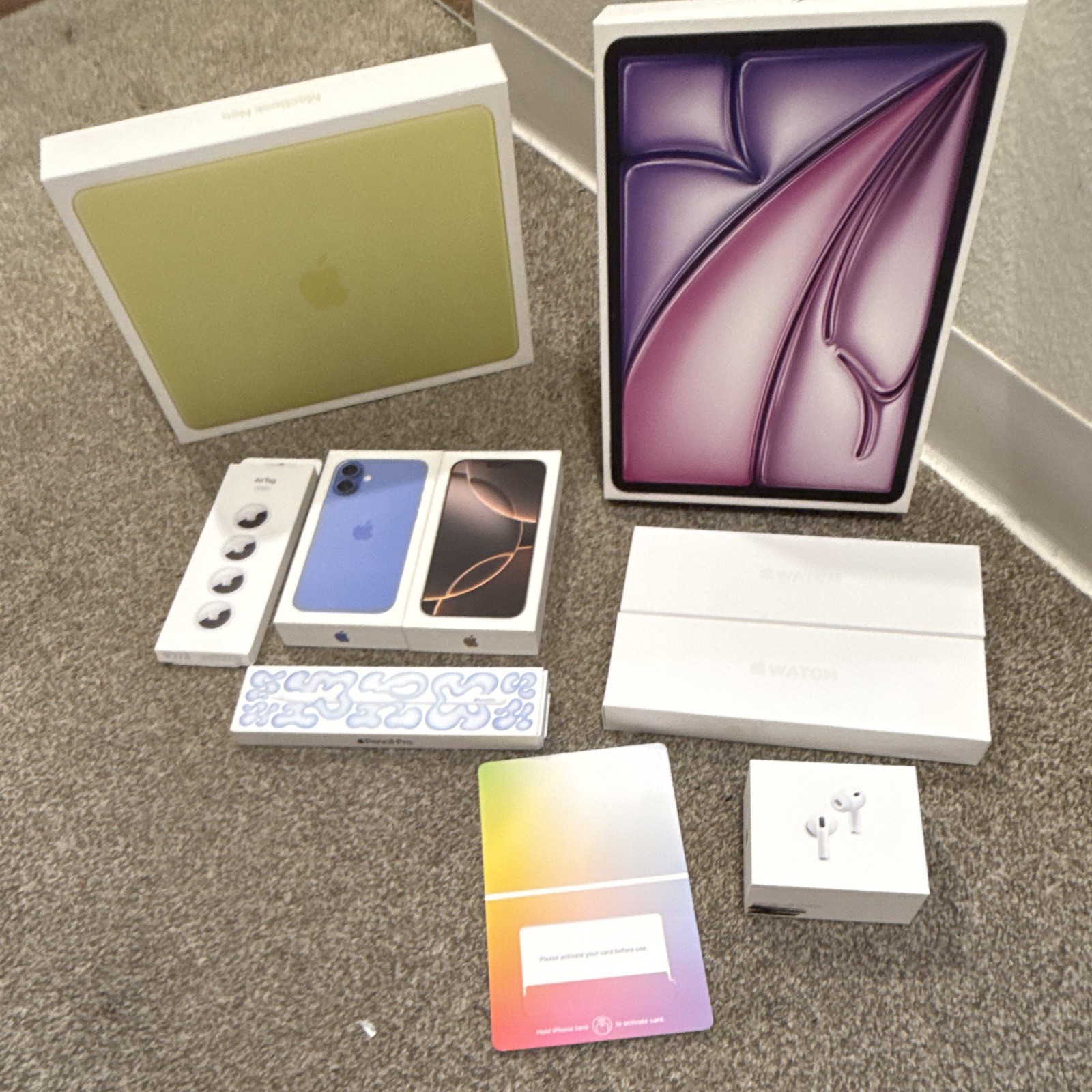 Apple Mixed Lot Empty Boxes MacBook Air iPad iPhone AirPods MagSafe