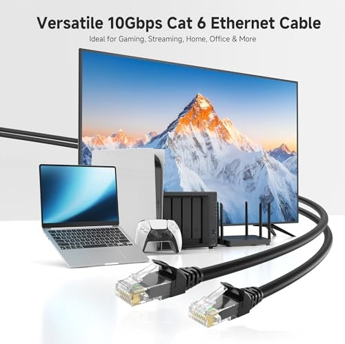 Cable Matters 5-Pack Cat6 Ethernet Patch Cable 5ft Snagless RJ45 Multi-Color