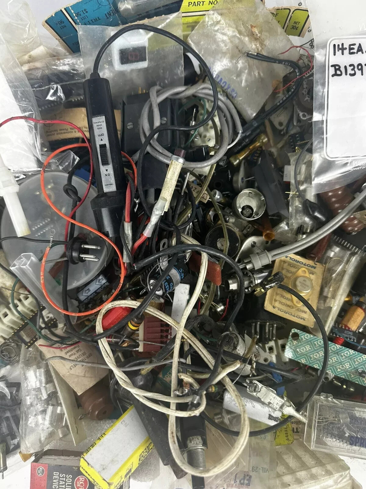 Huge Lot Of Transformers, Capacitors, Semiconductors, Transistors, IC chips, Etc