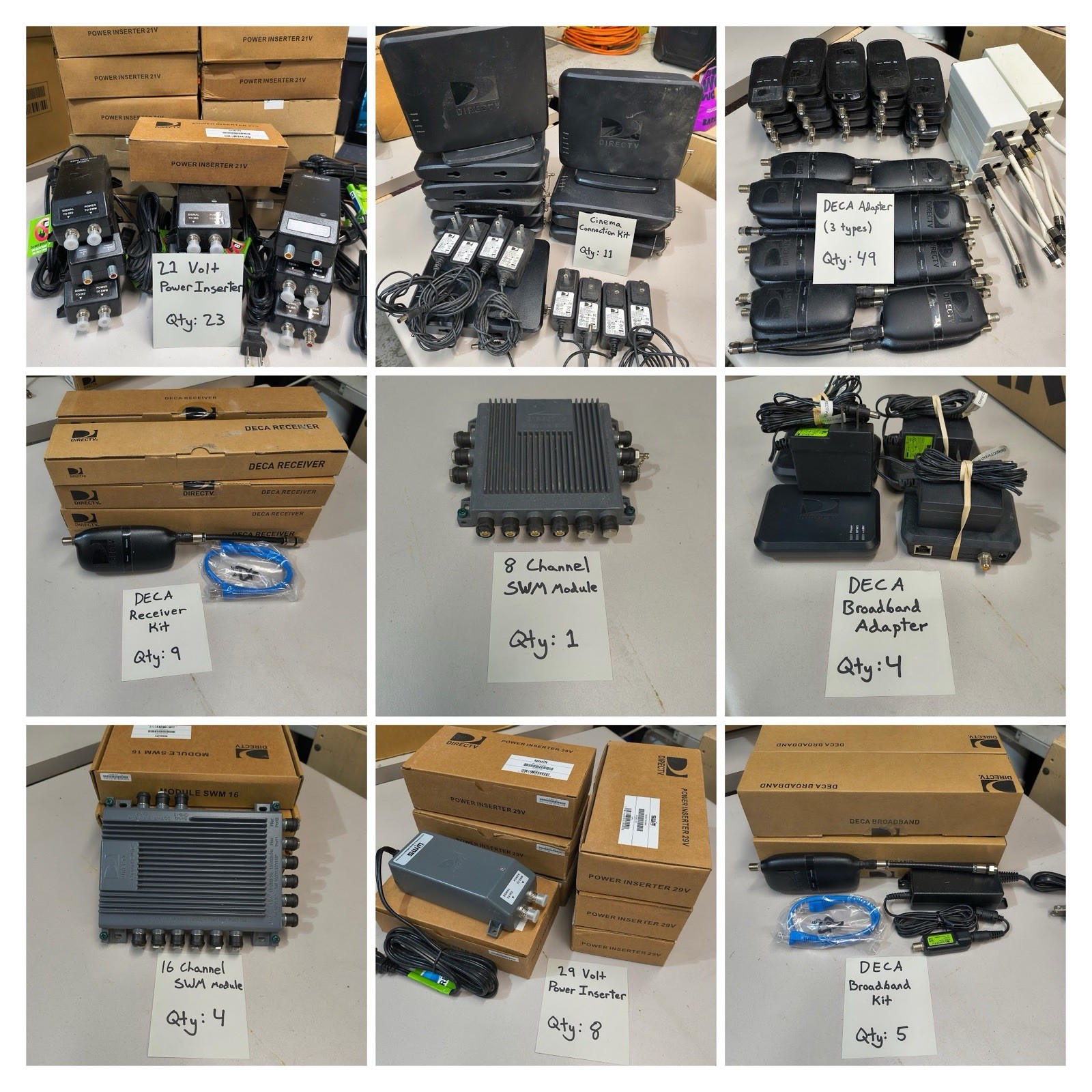 Bulk DIRECTV Installer Equipment Lot