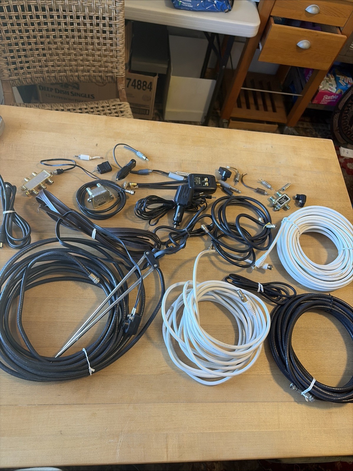 Random Lot Of Cords And Connectors