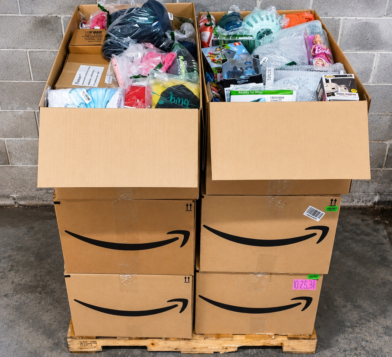 Amazon Overstock Merchandise Ready for Resale